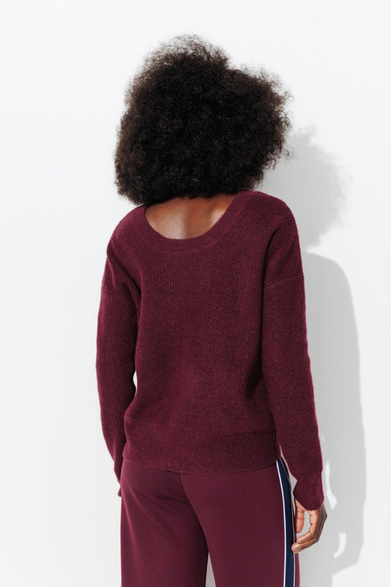 Pull recto verso Femme - Bordeaux - Promod