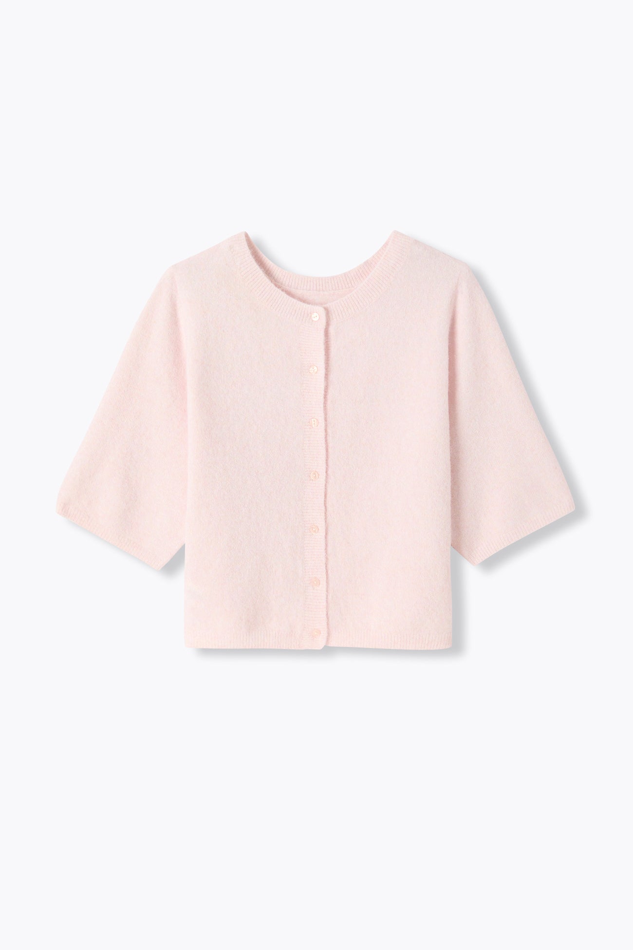 Pull / cardigan recto verso - Rose pâle – Image 5