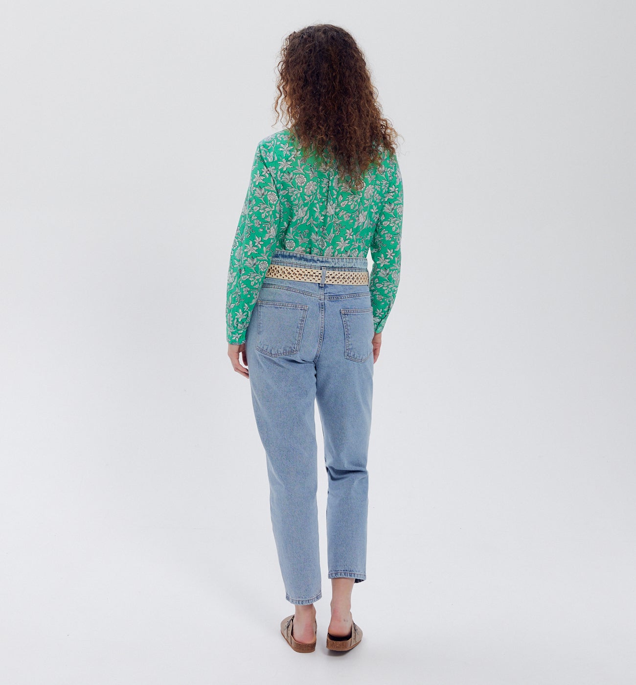 Chemise imprimée Femme - Imprimé vert – Image 3