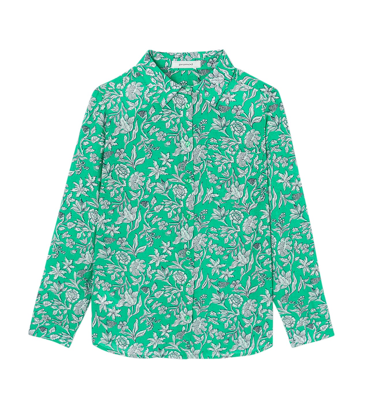 Chemise imprimée Femme - Imprimé vert – Image 5