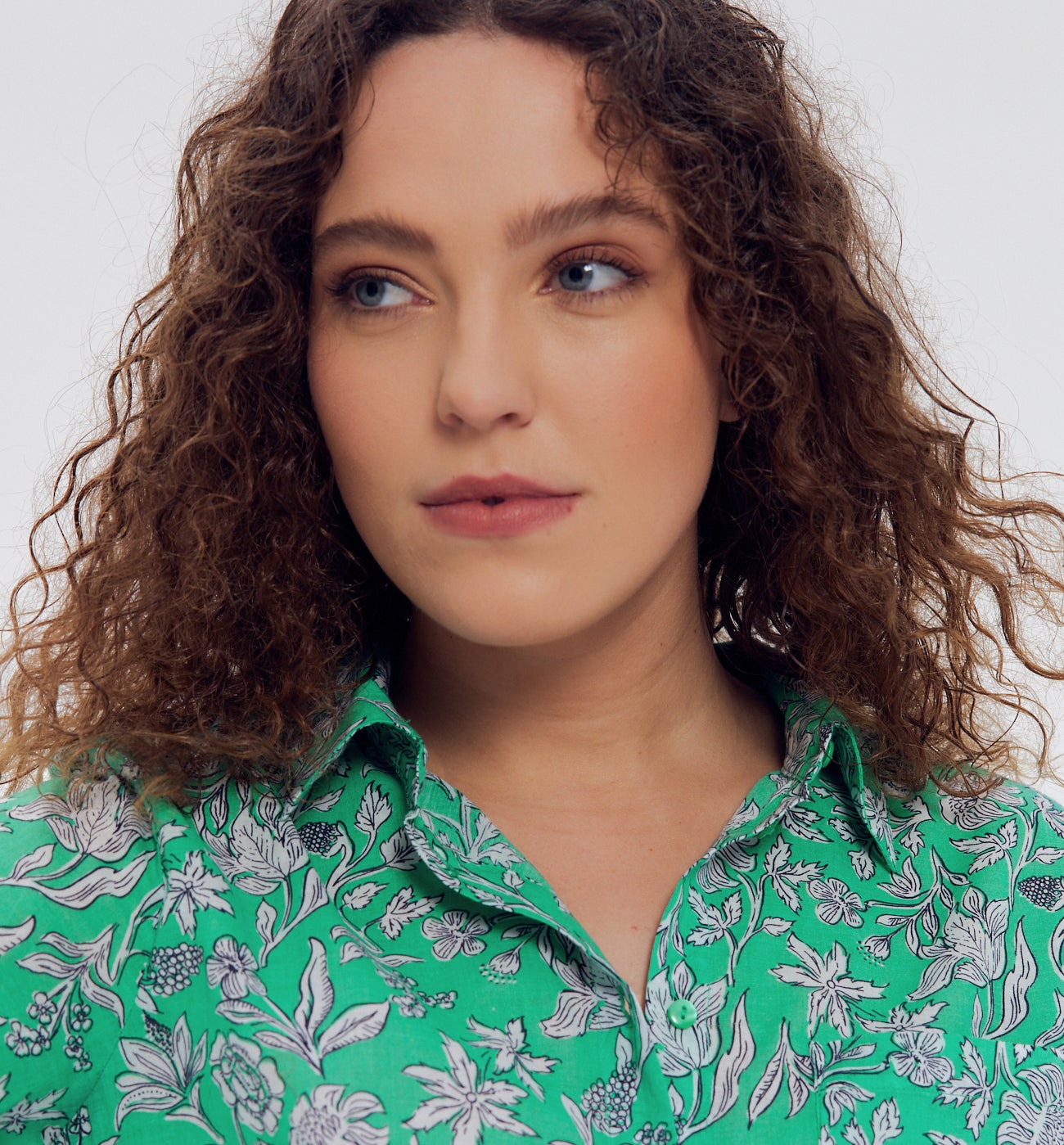 Chemise imprimée Femme - Imprimé vert – Image 4