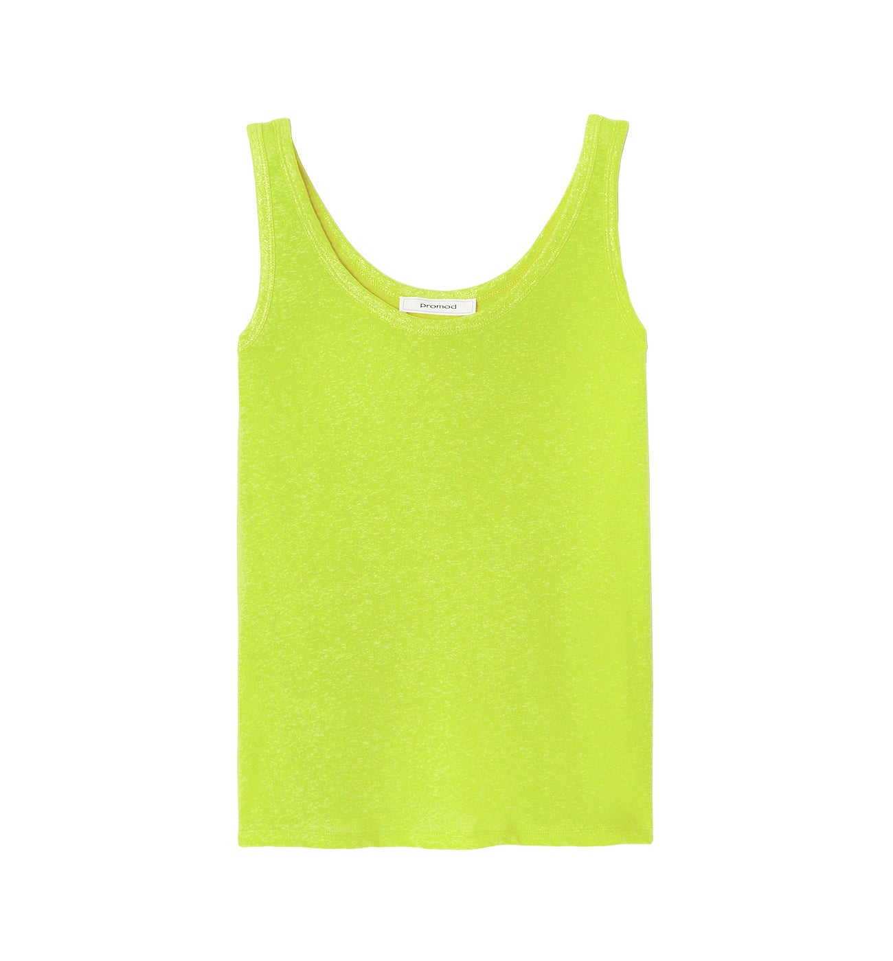 Débardeur en lin mélangé - Vert fluo – Image 5