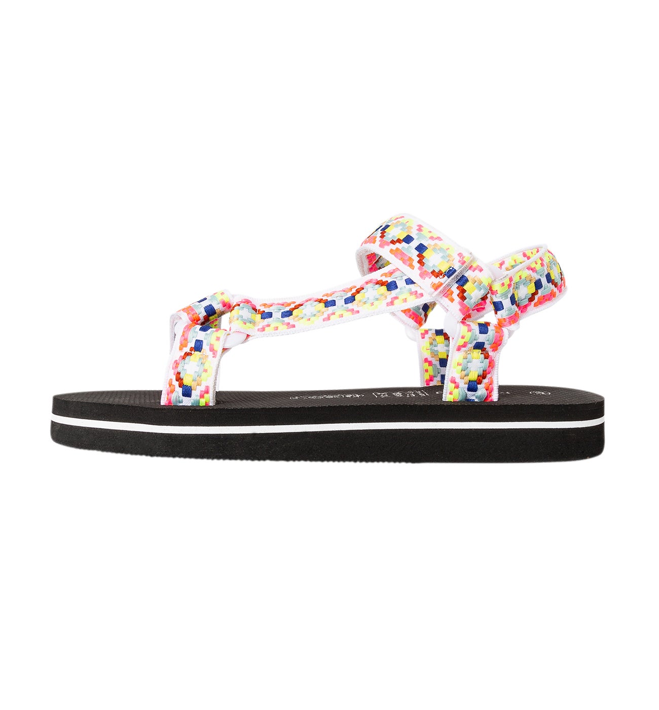 Sandales de plage Femme – Imprimé noir