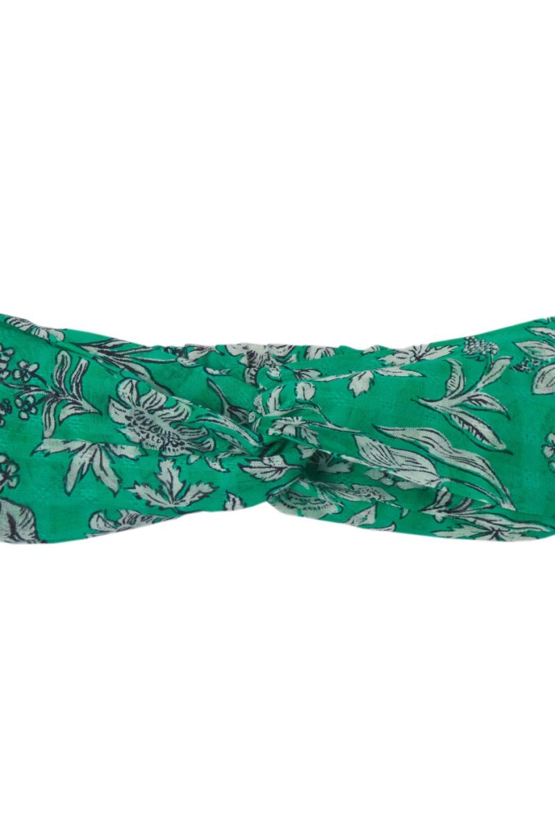 Headband en tissu imprimé - Imprimé vert