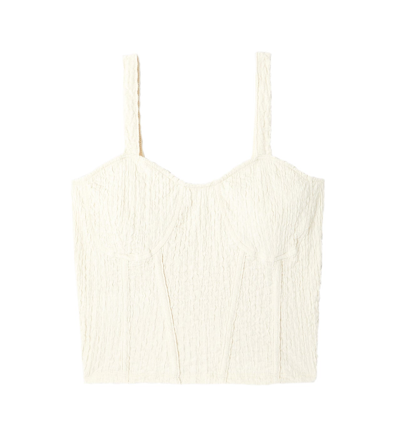 Top corset à bretelles - Beige – Image 5
