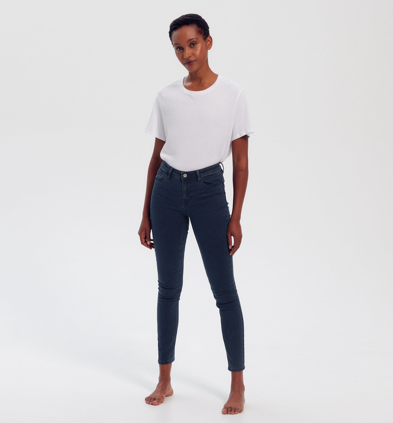 Jean skinny push up ERNEST - Jean blue black – Image 2