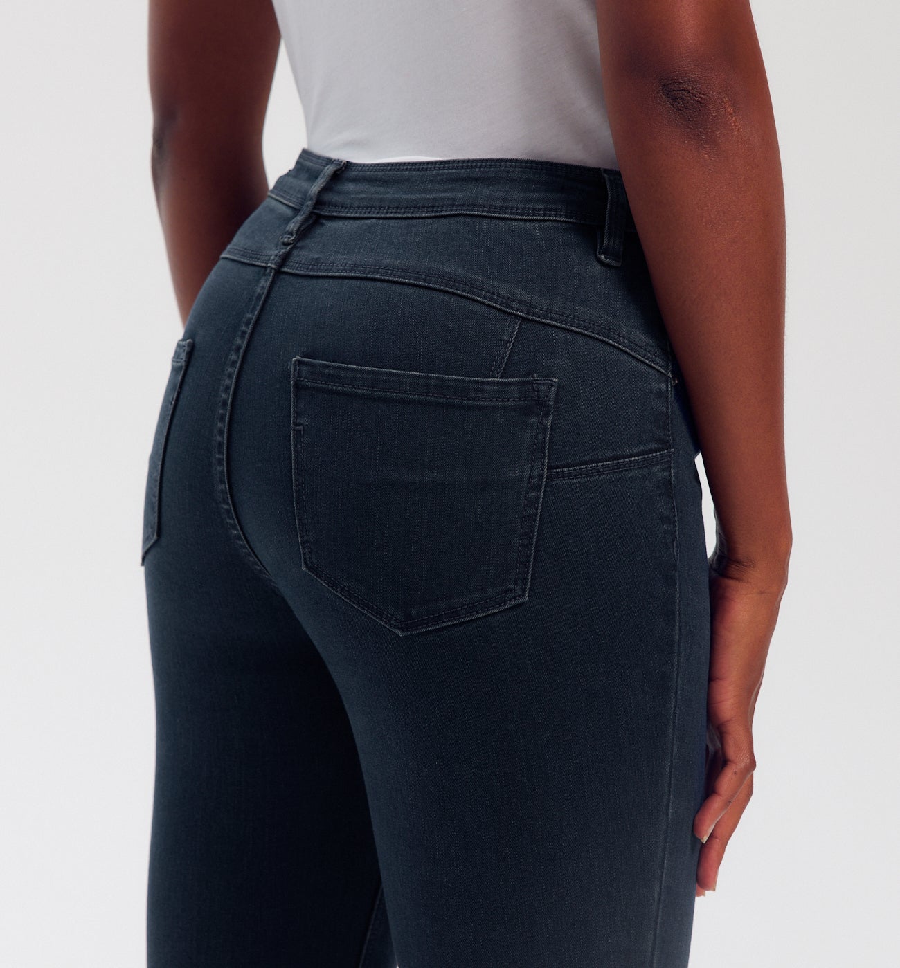 Jean skinny push up ERNEST - Jean blue black – Image 4