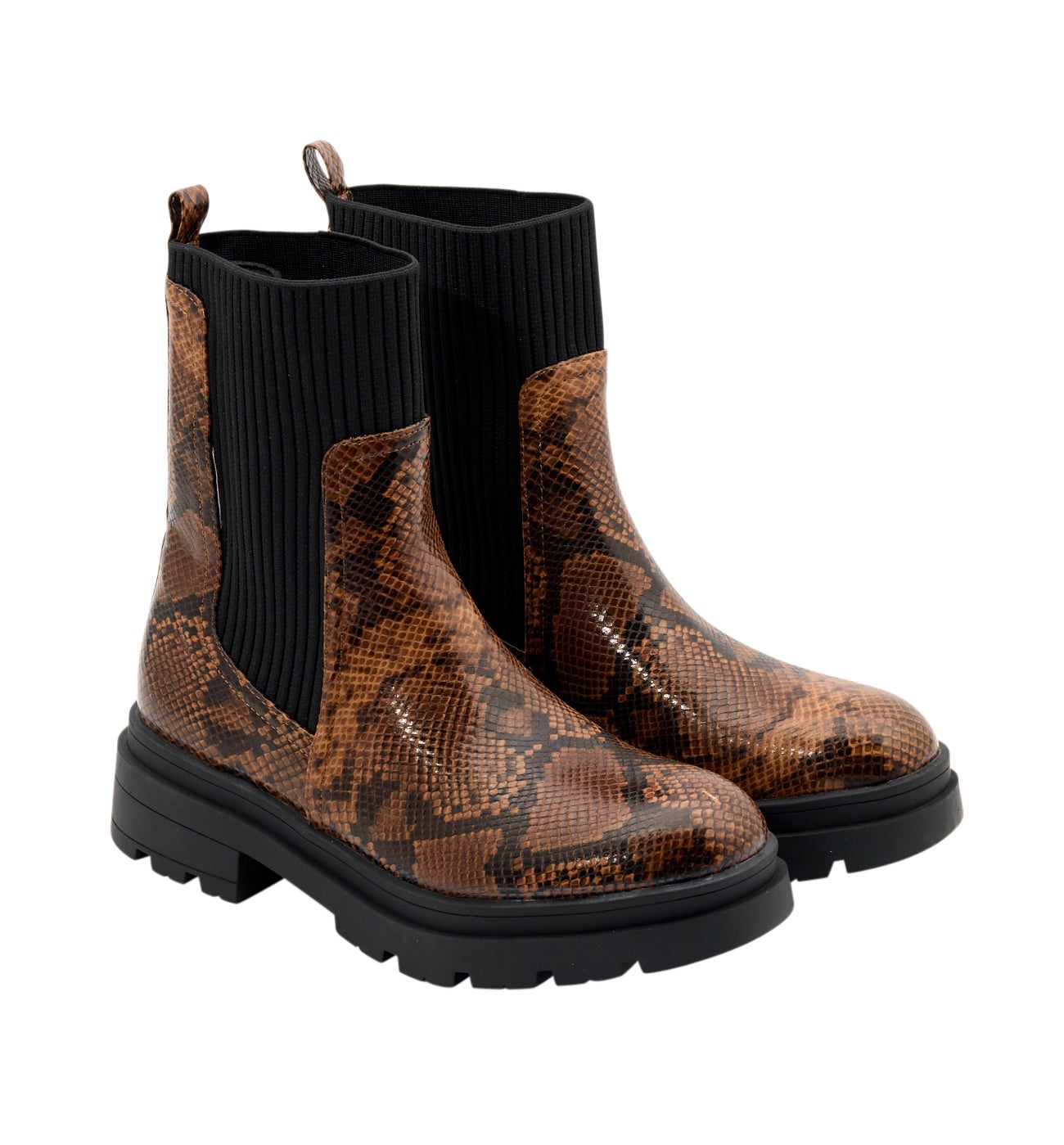 Boots python à plateforme - Imprimé multicolore – Image 3