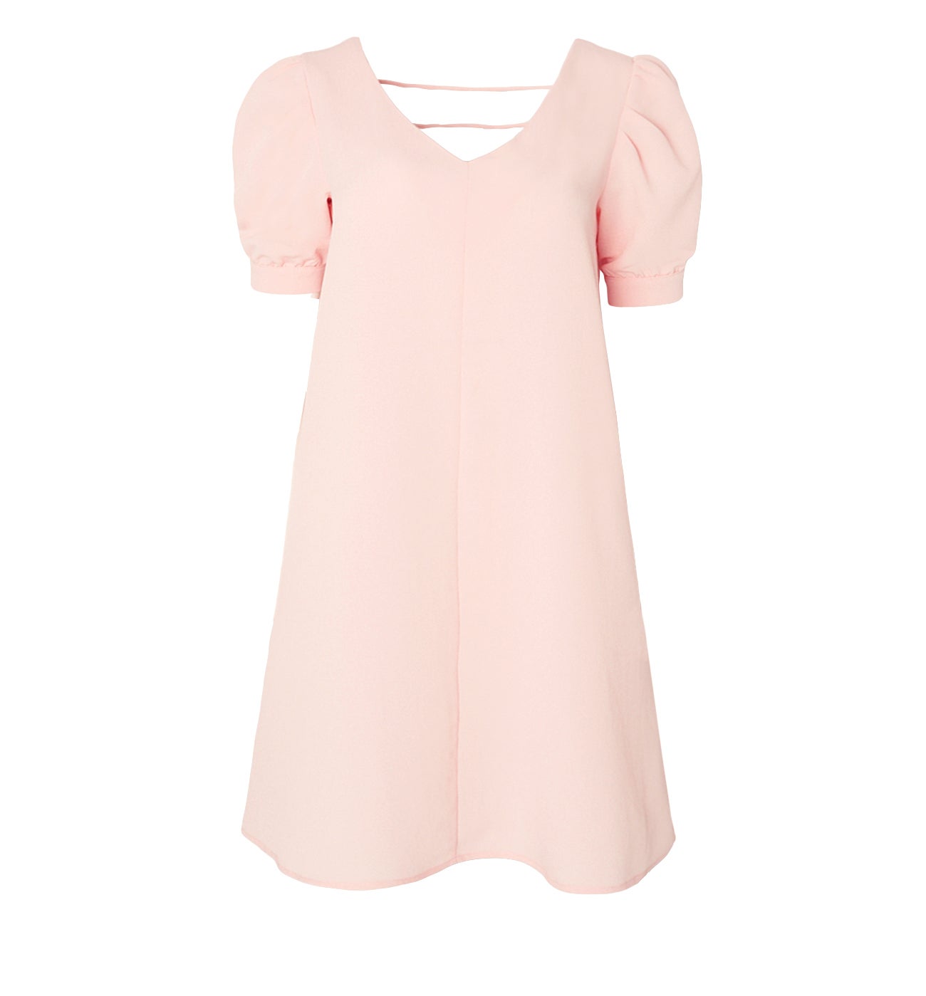 Robe manches ballon Femme - Rose Pâle – Image 5