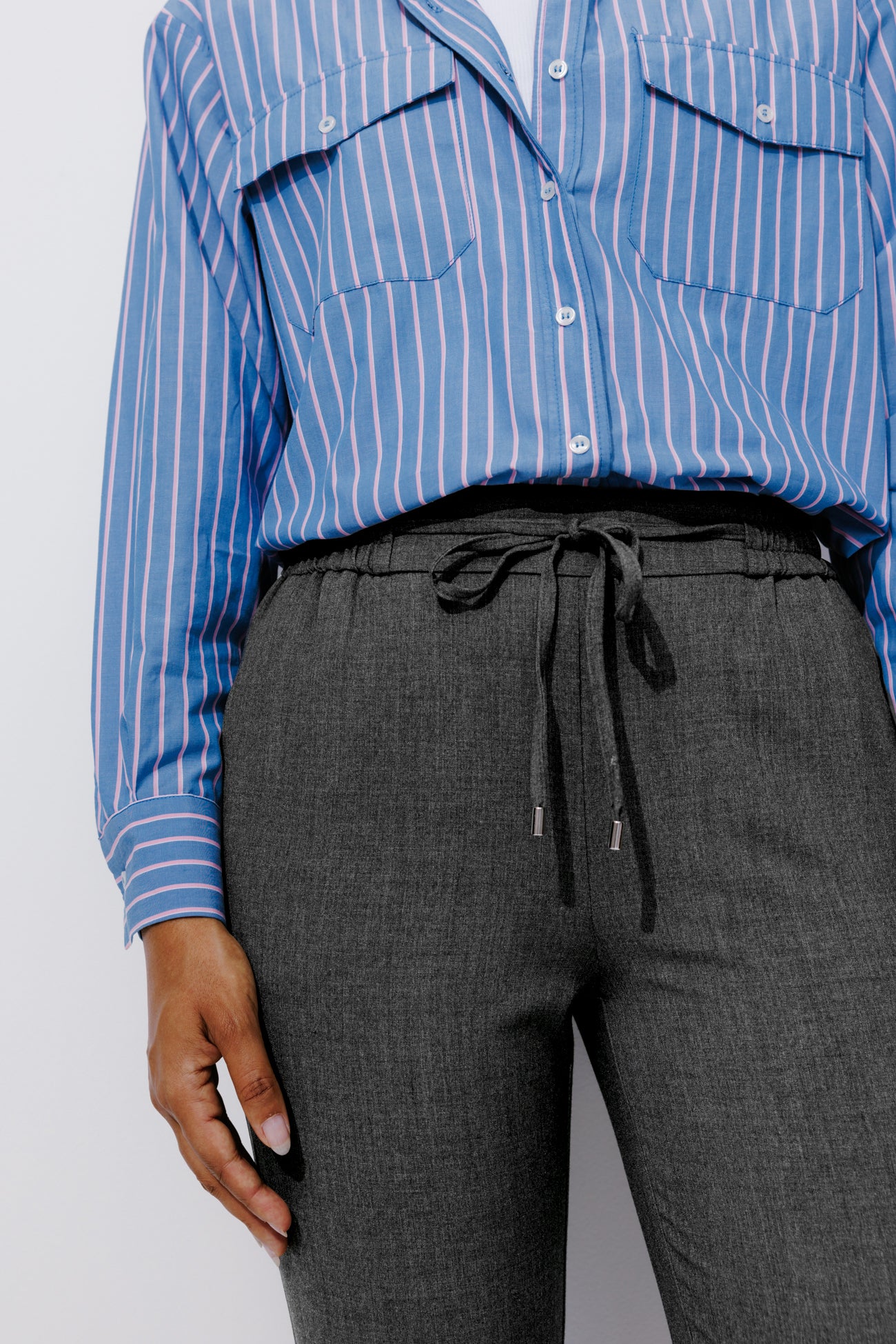 Pantalon jogpant Femme - Gris foncé – Image 4
