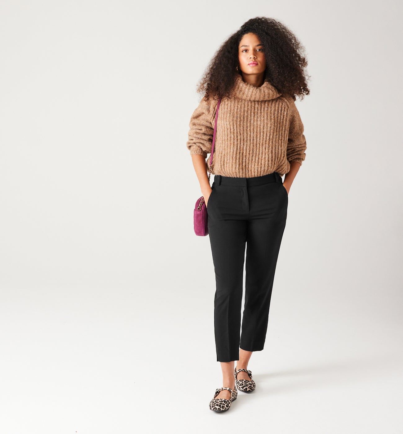 Pantalon cigarette Femme - Noir – Image 2