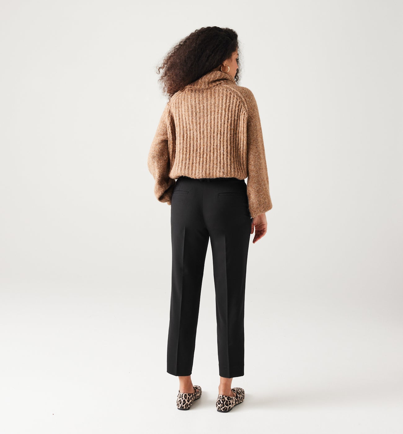 Pantalon cigarette Femme - Noir – Image 3
