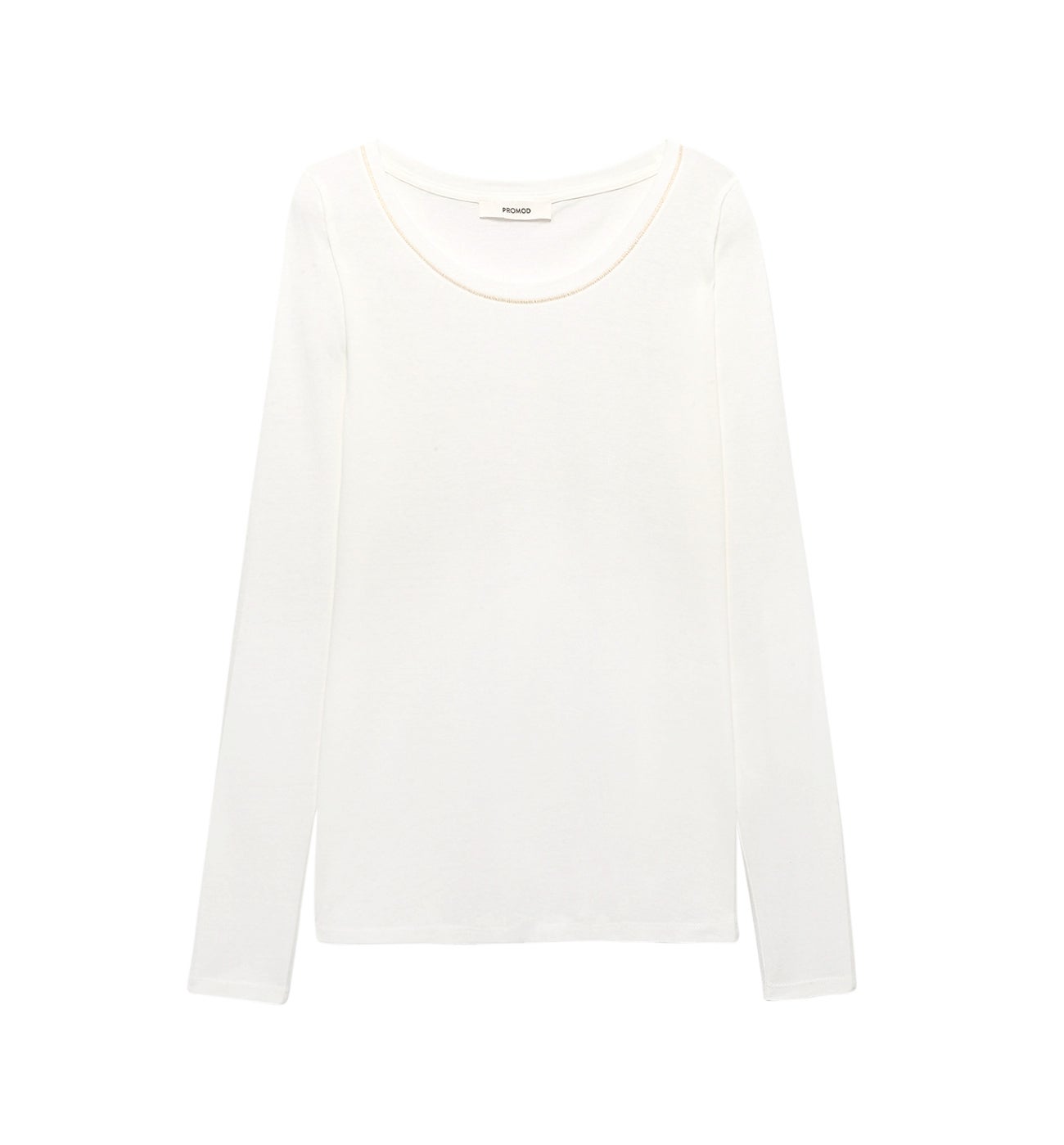 T-shirt col rond Femme - Ecru – Image 5