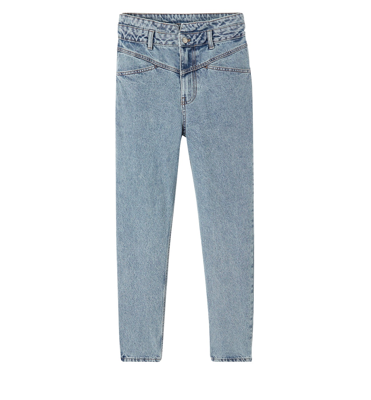 Jean mom taille haute MARCEL – Jean clair