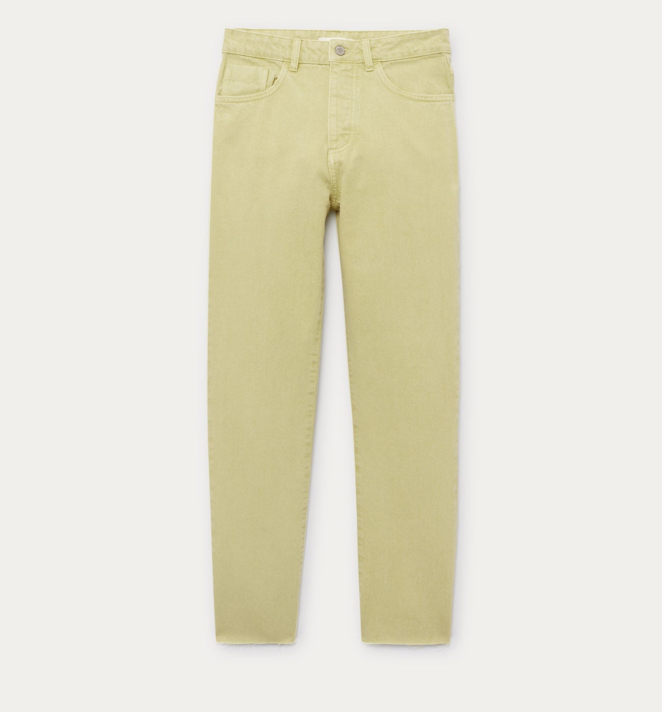 Jean droit taille haute BASILE - Jaune – Image 5