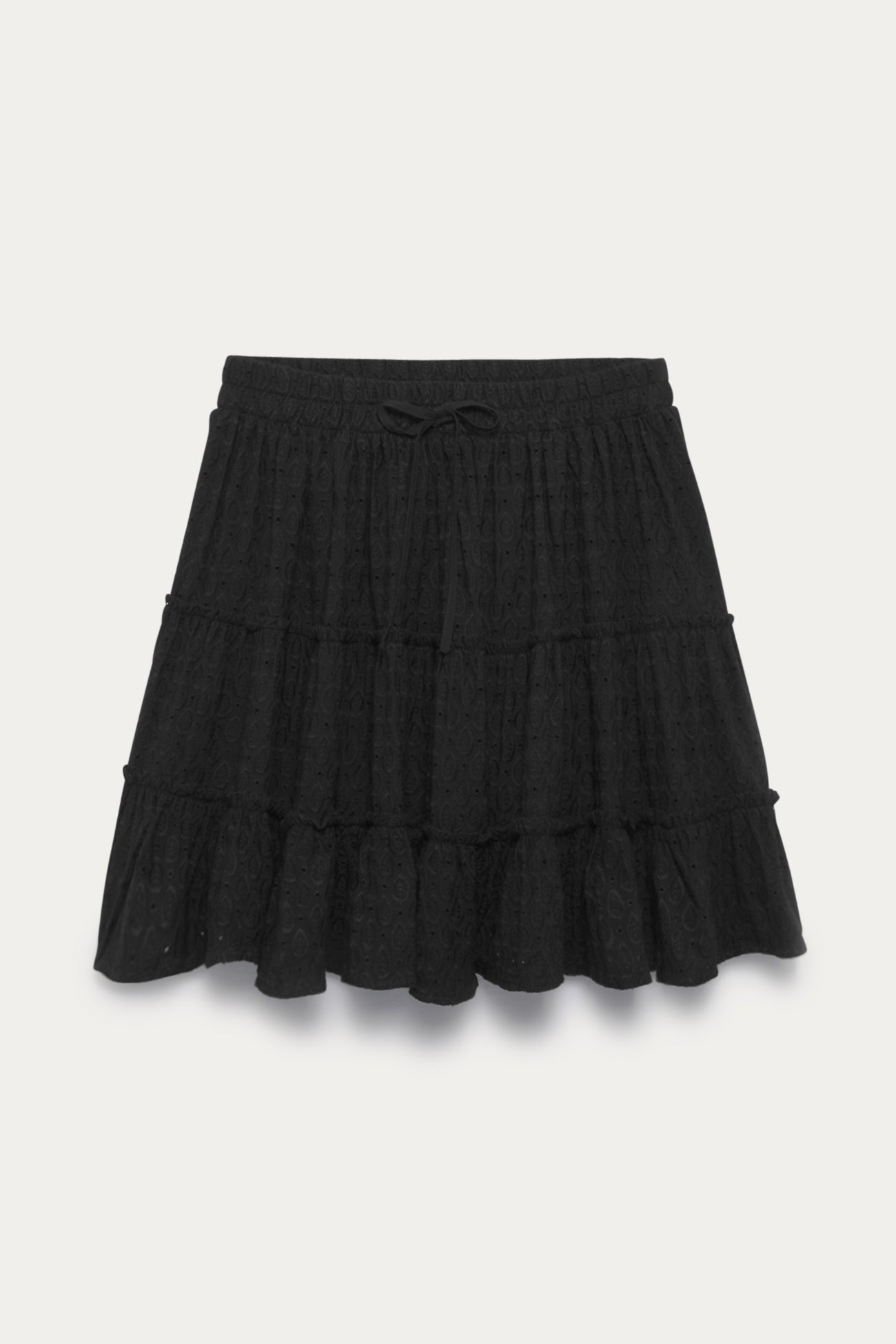 Mini-jupe volantée Femme - Noir – Image 5