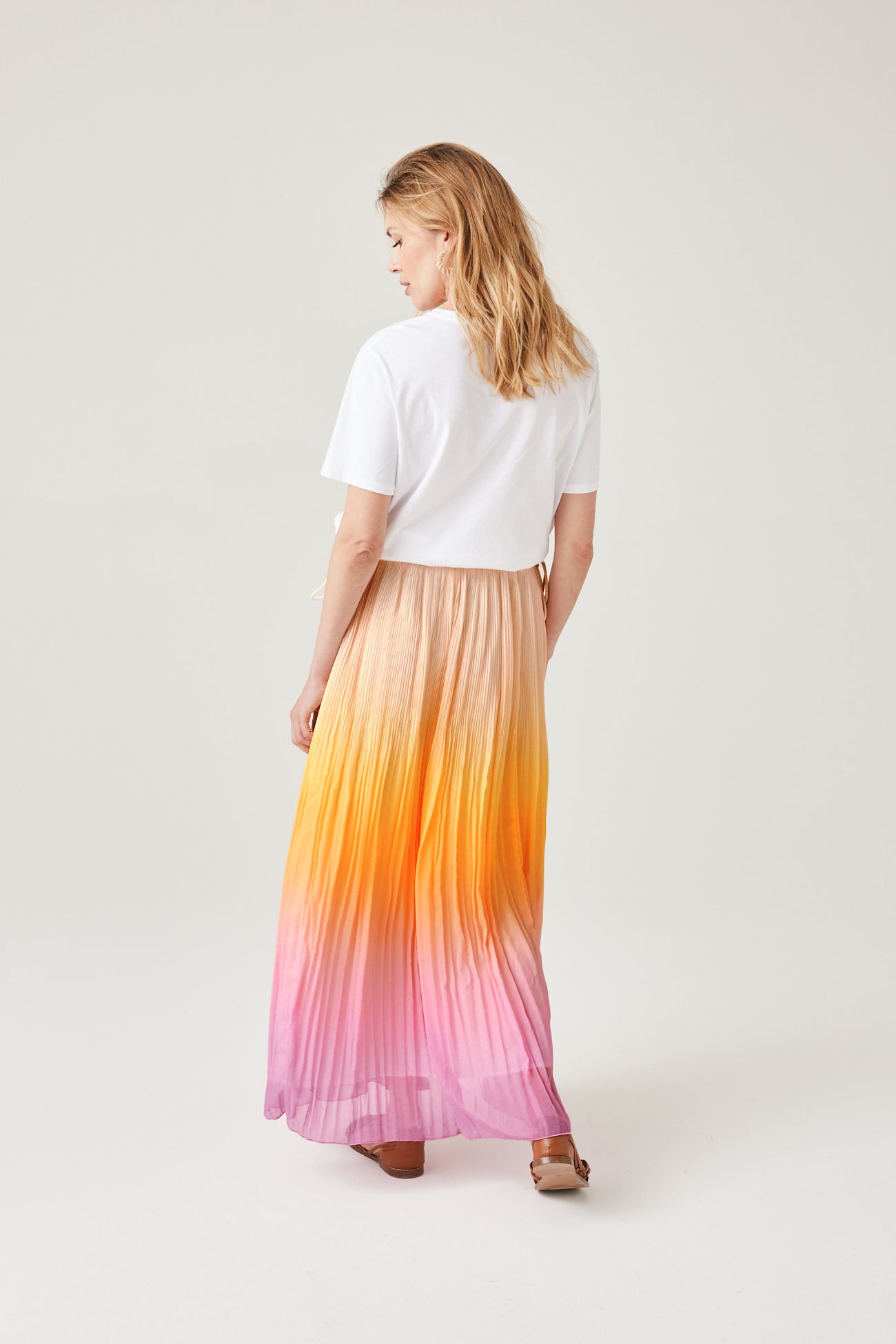 Jupe plissée arc-en-ciel - Imprimé multicolore – Image 3