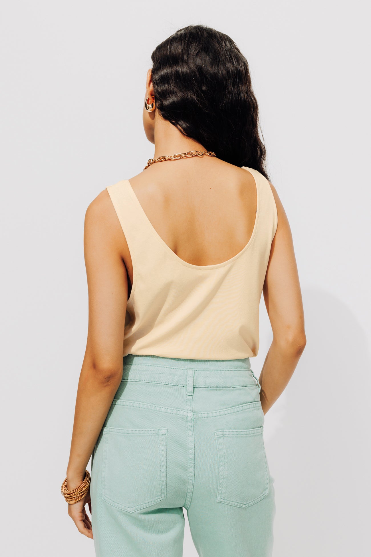 Débardeur en jersey Femme - Ecru – Image 3
