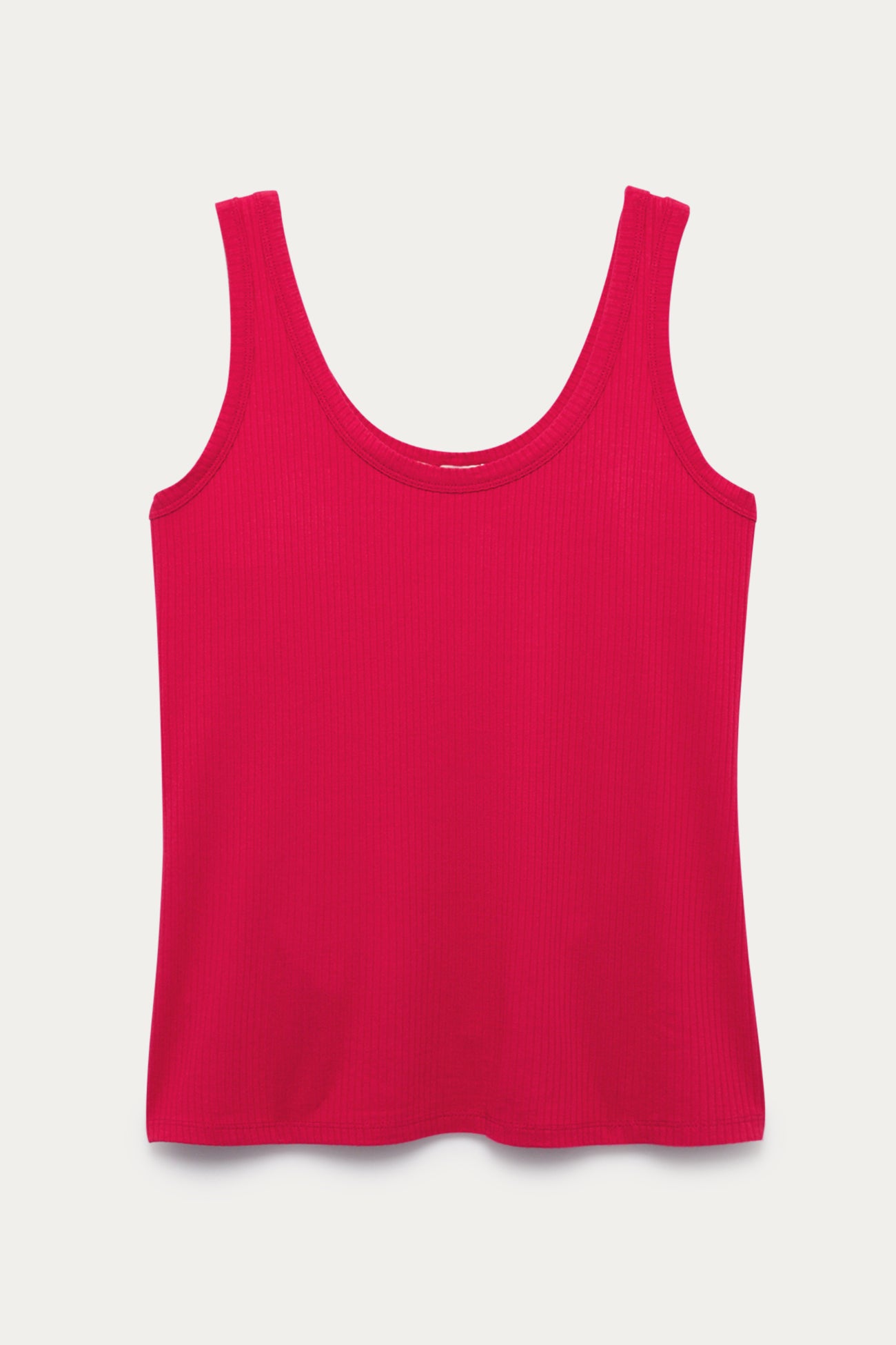 Débardeur côtelé Femme – Framboise