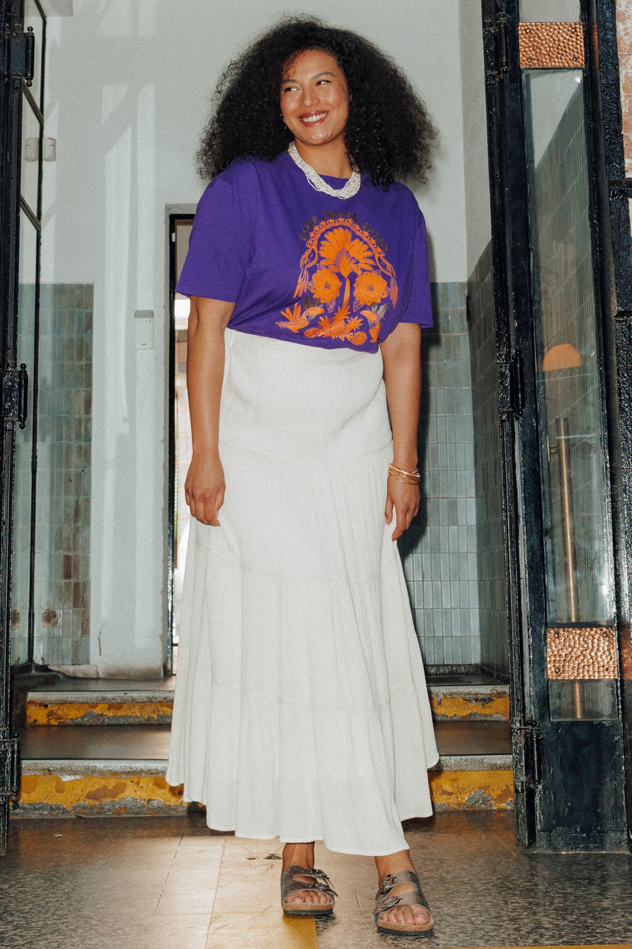 T-shirt à motifs Femme – Imprimé violet