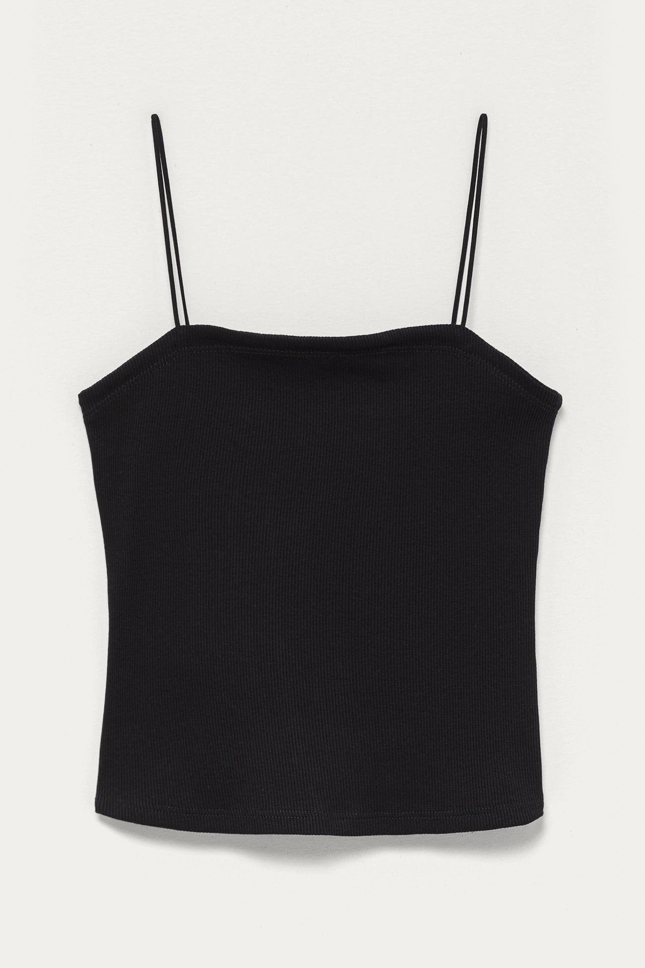 Crop top à fines bretelles - Noir – Image 5