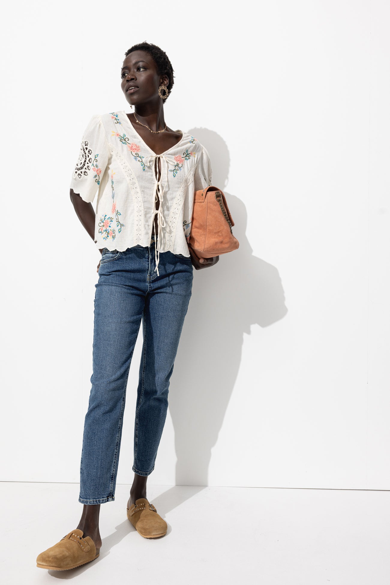 Jean slim cropped Femme GASTON – Jean moyen