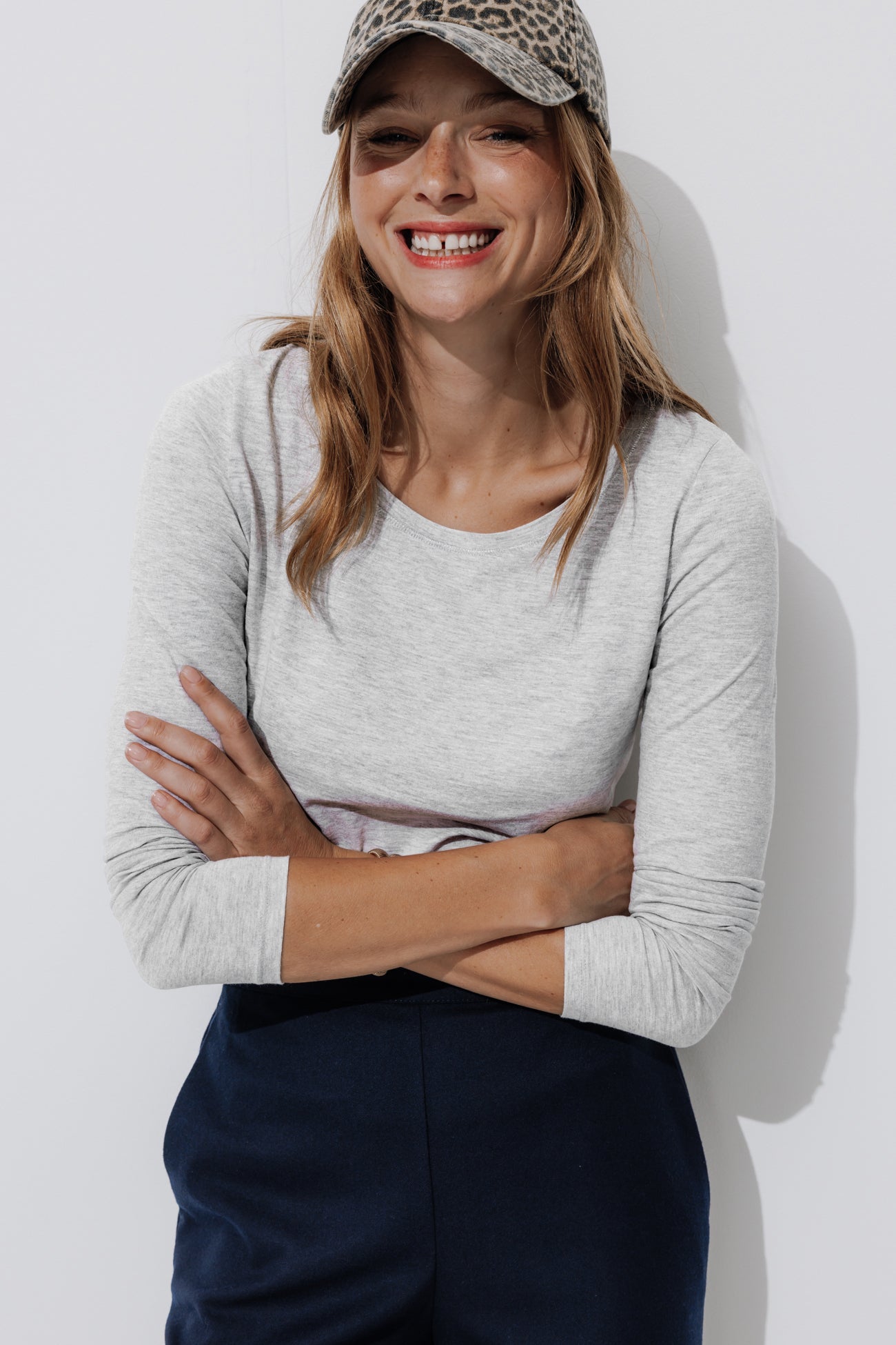 T-shirt manches longues Femme – Gris foncé