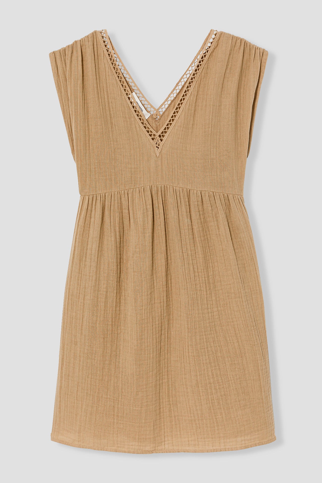 Robe en gaze de coton Femme - Sable – Image 5