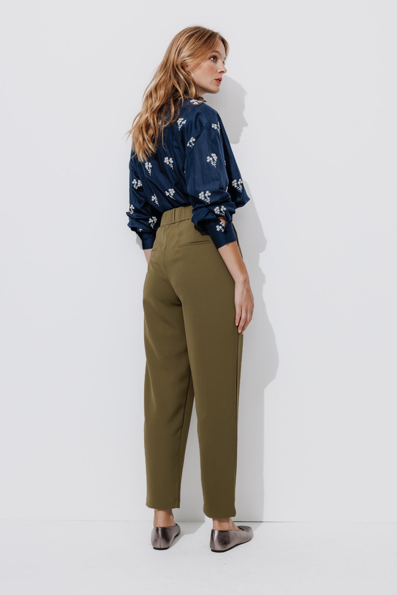 Pantalon à pinces Femme - Kaki – Image 3