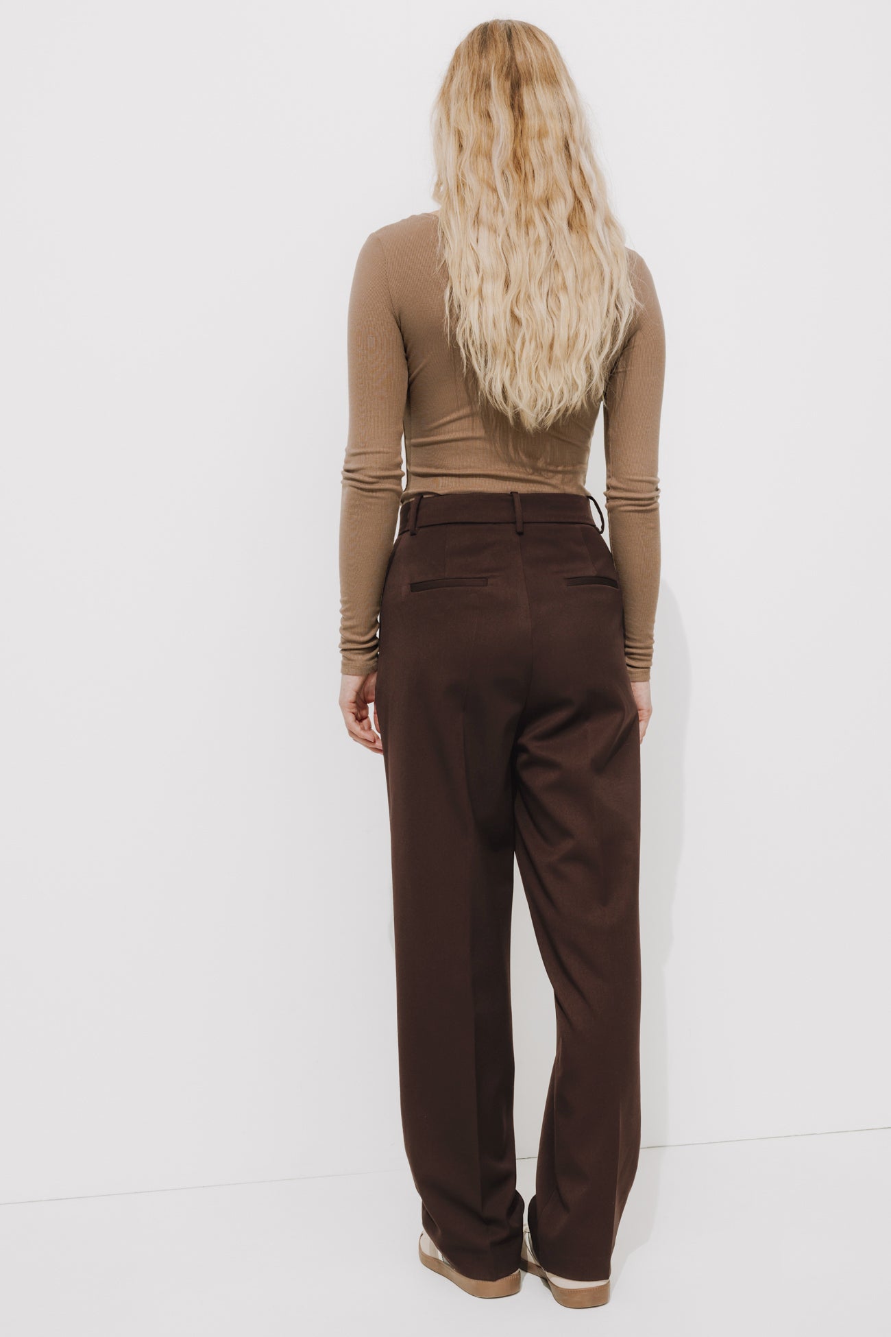 Pantalon de tailleur Femme - Marron – Image 3