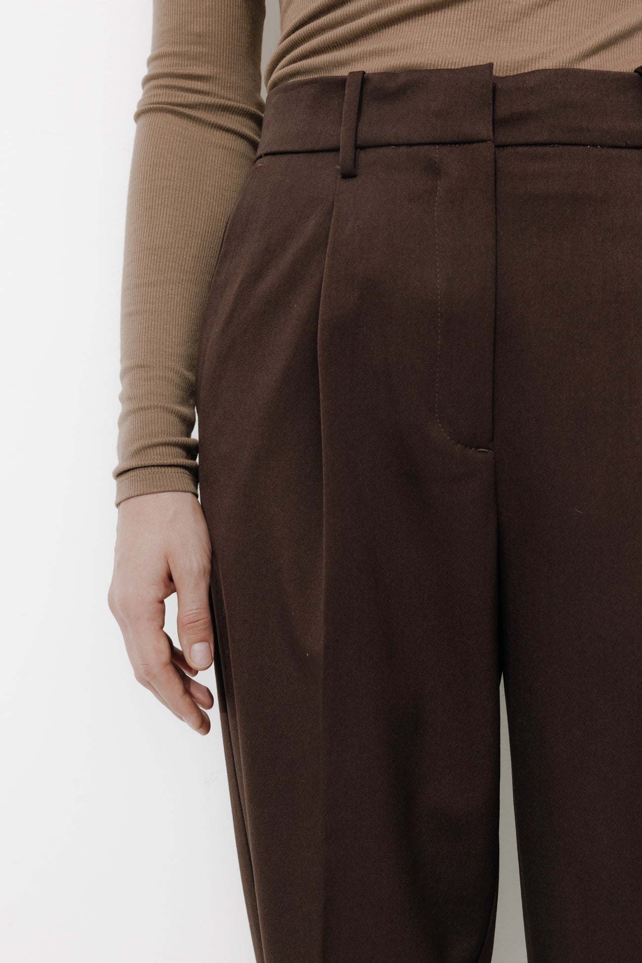 Pantalon de tailleur Femme - Marron – Image 4