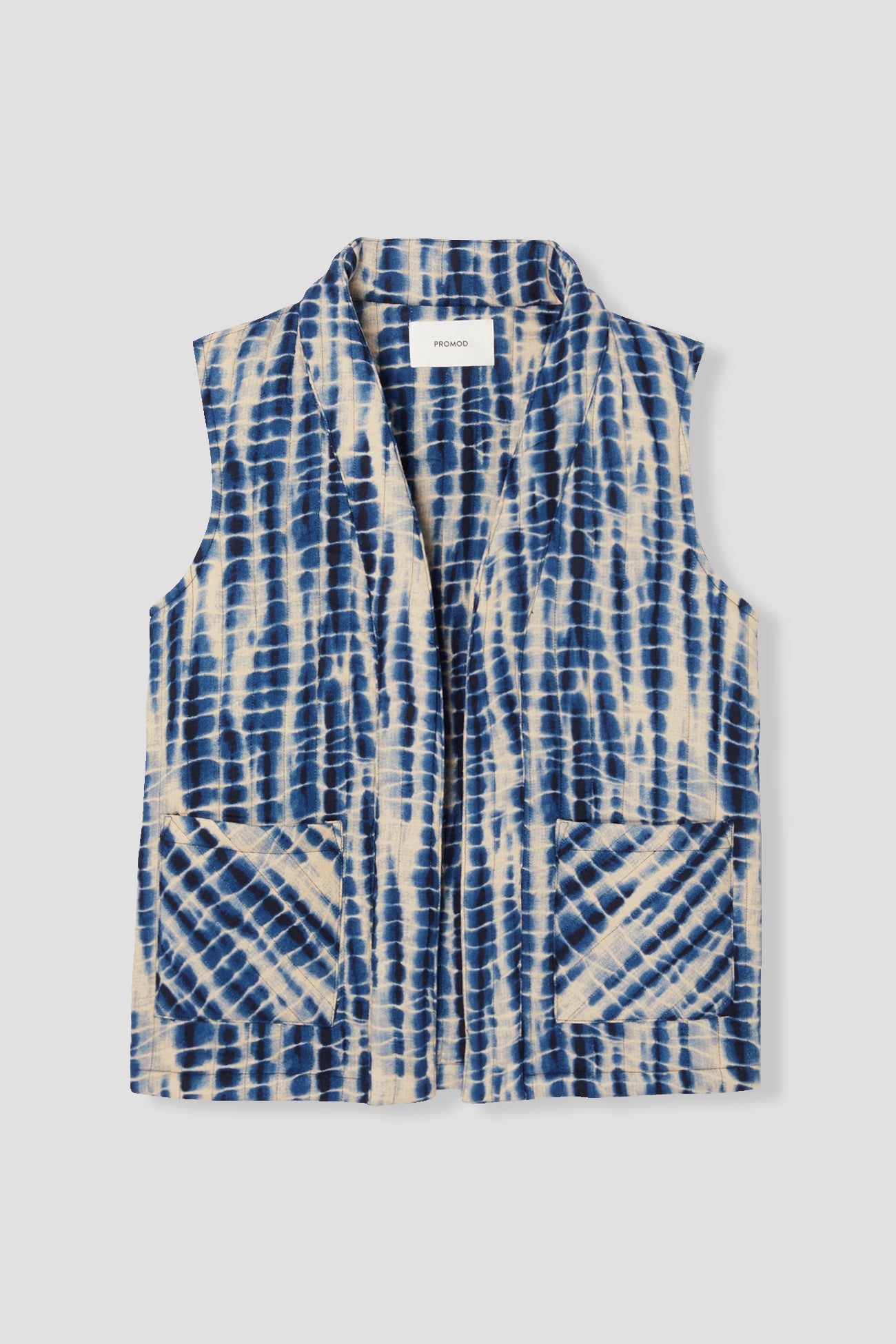 Veste matelassée sans manches – Imprimé multicolore
