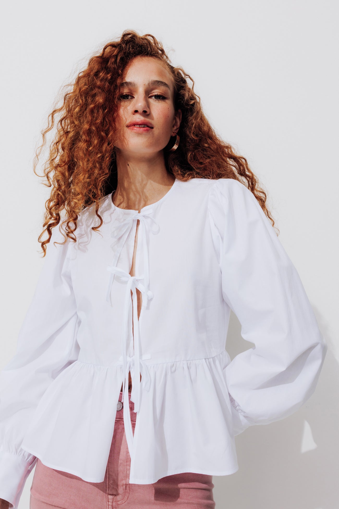 Chemise à nouer Femme – Blanc