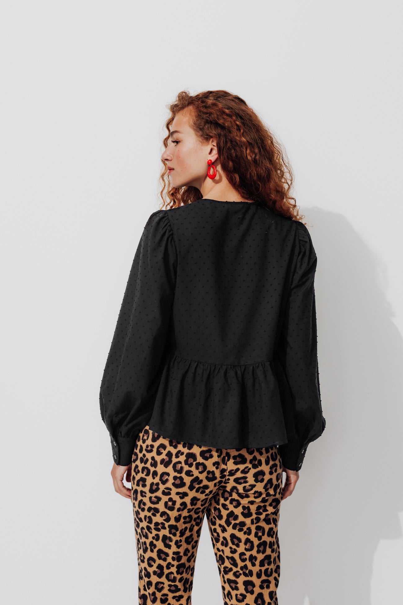 Chemise à nouer Femme - Noir – Image 3