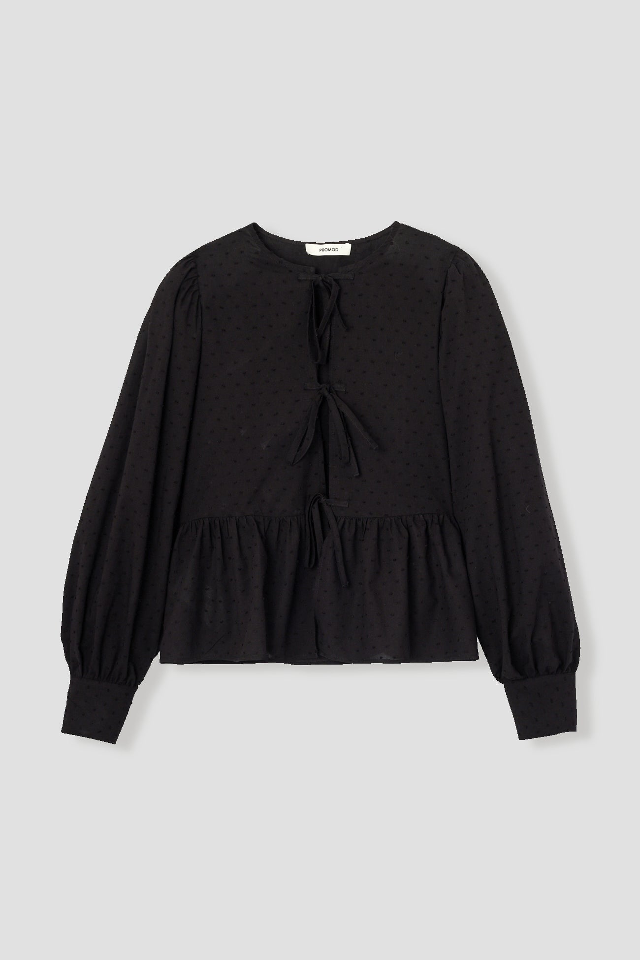 Chemise à nouer Femme - Noir – Image 5