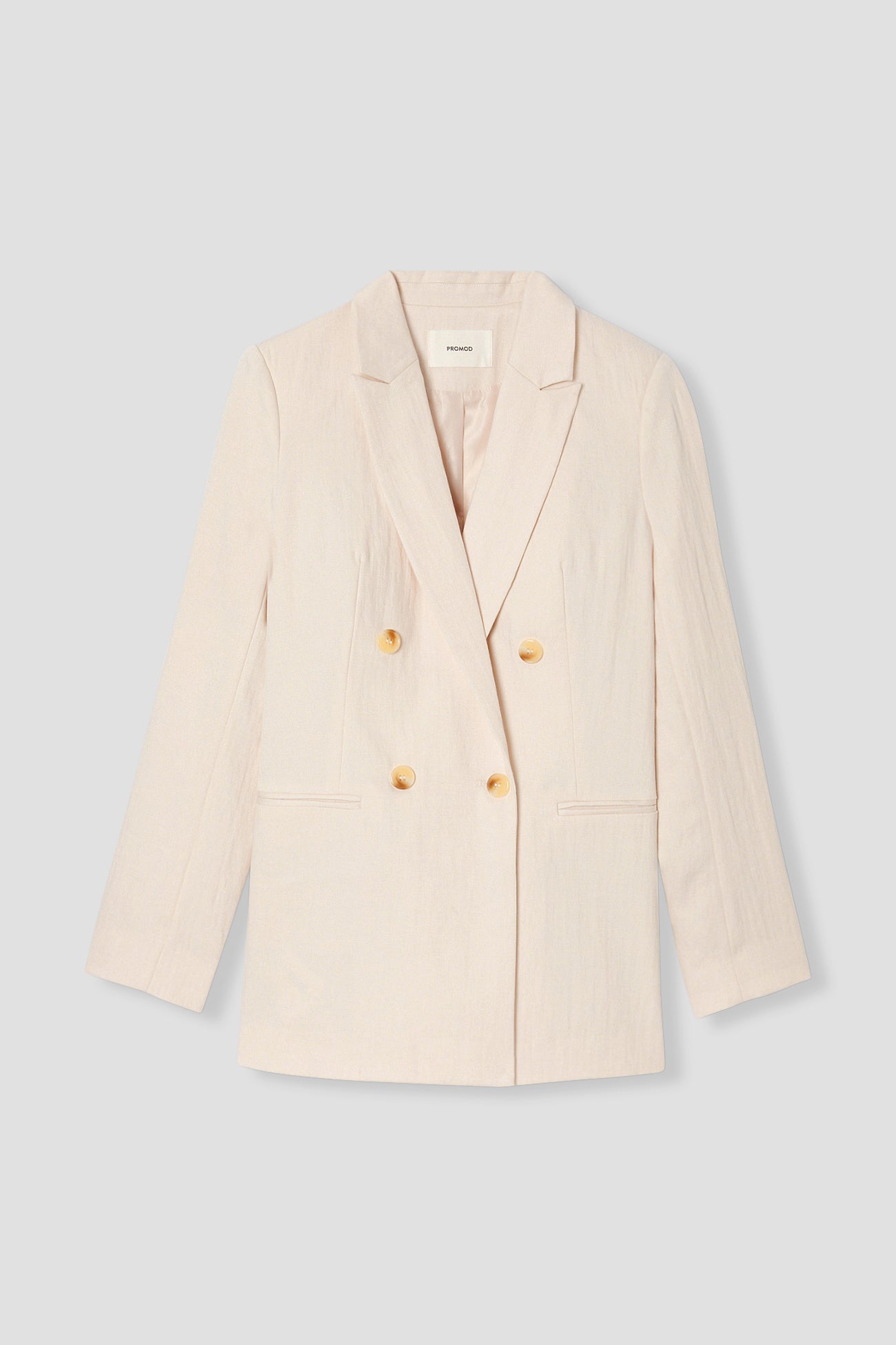 Blazer croisé unie Femme - Ecru – Image 5