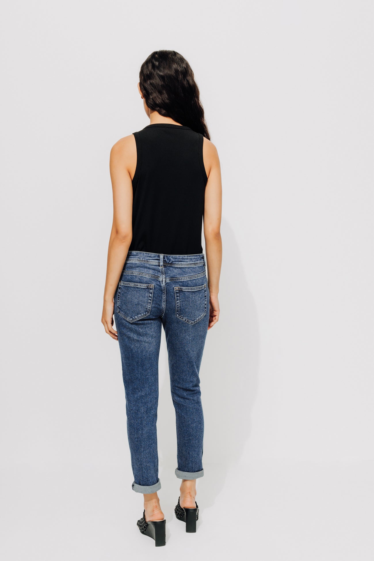 LUCIEN jean girlfriend Femme - Jean moyen – Image 3