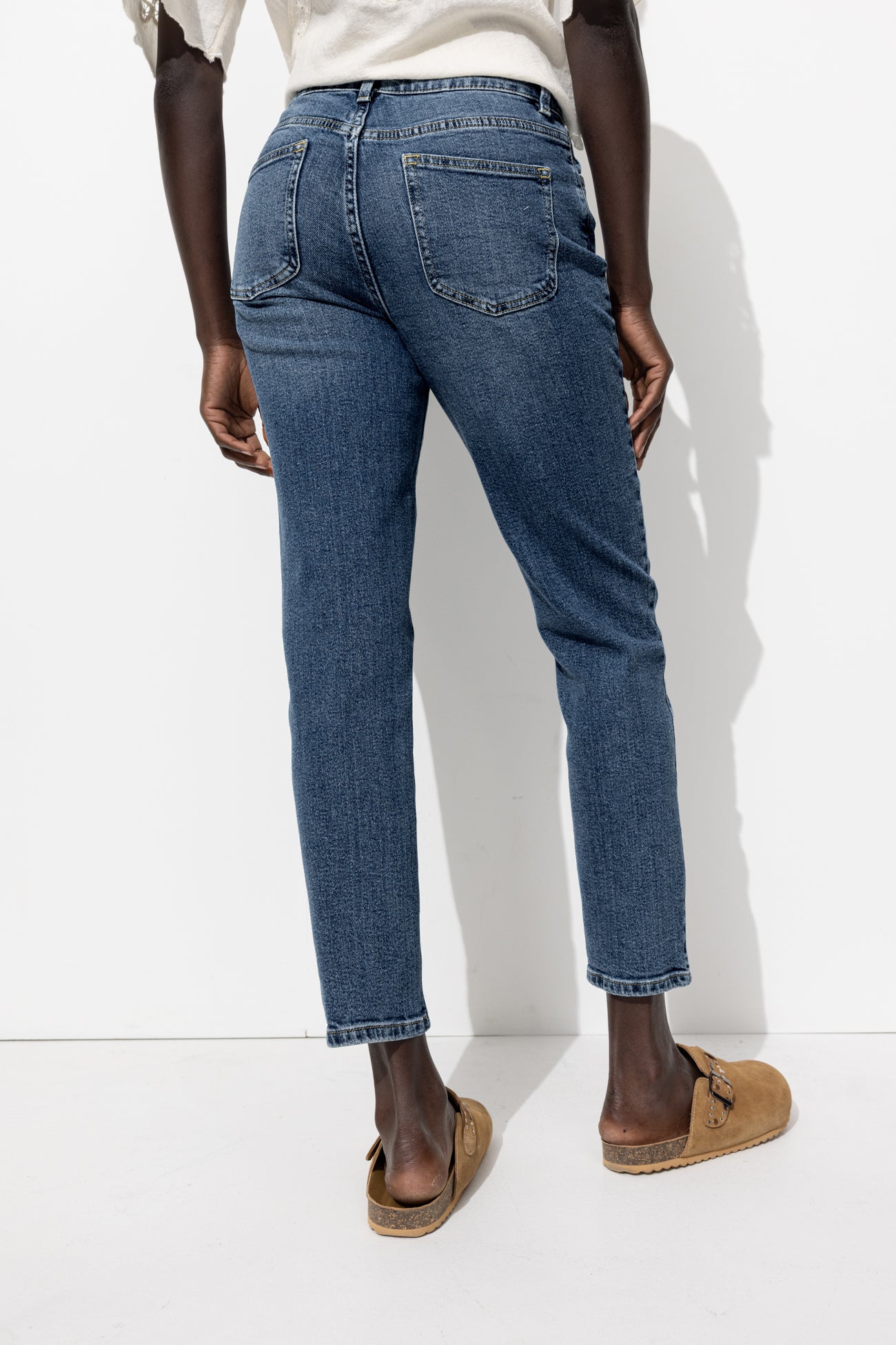 GASTON jean slim cropped Femme - Jean moyen – Image 3