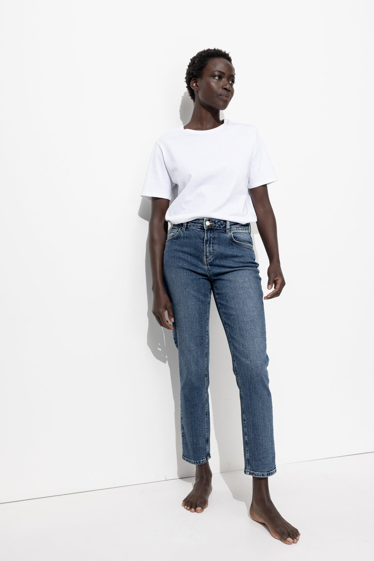 GASTON jean slim cropped Femme - Jean moyen