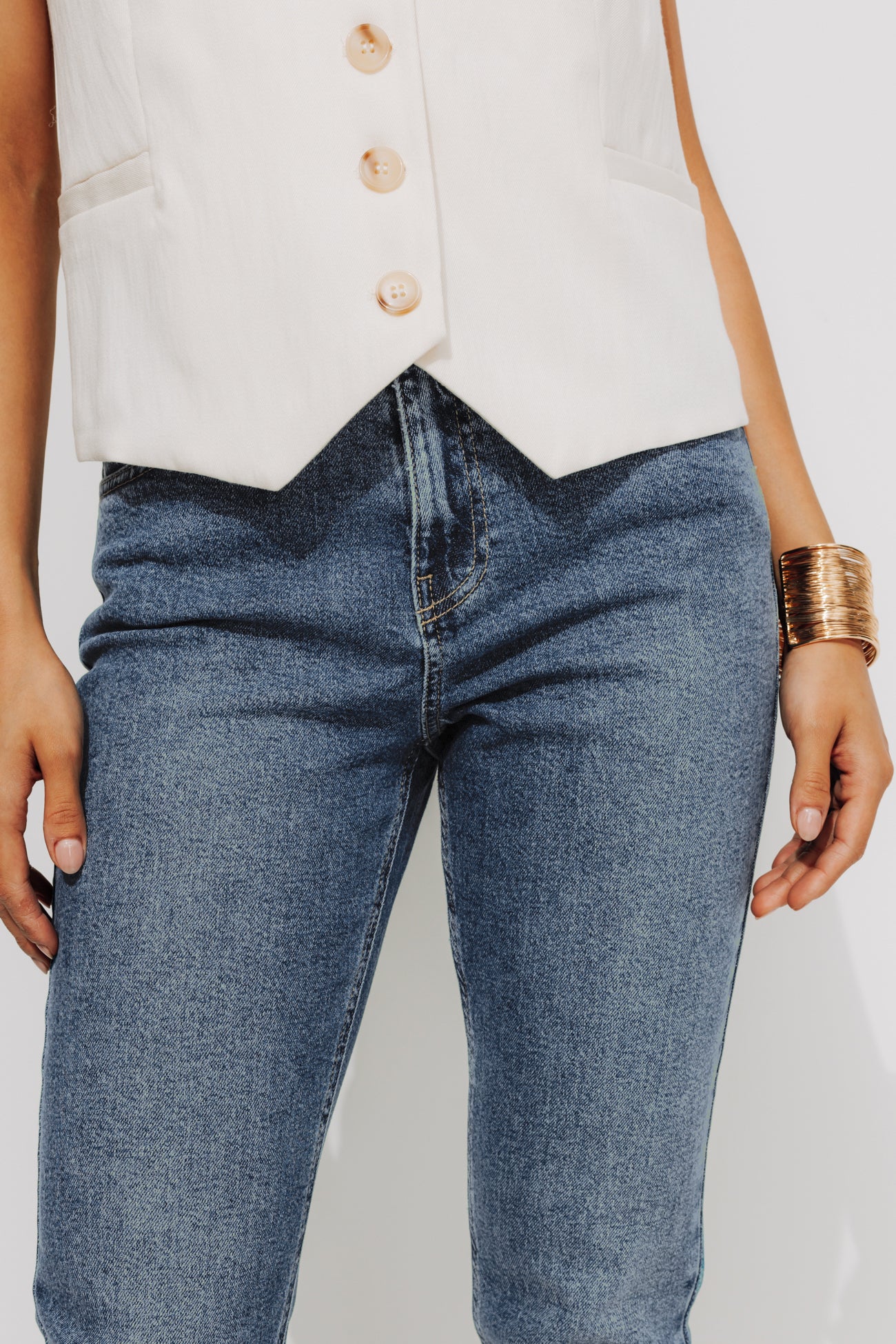 GASTON jean slim cropped Femme - Jean moyen – Image 4