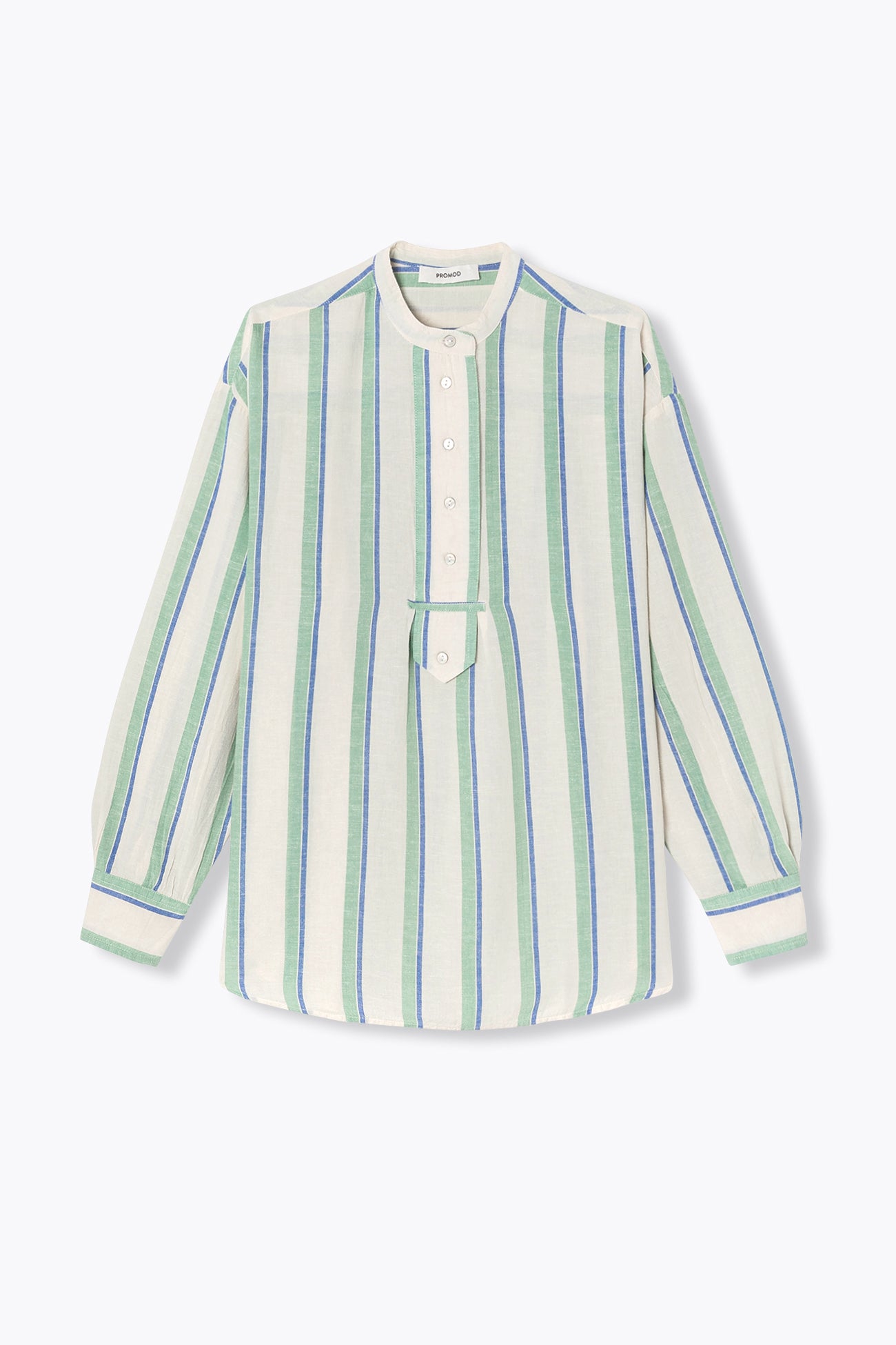 Chemise oversize rayée Femme - Rayé écru – Image 5
