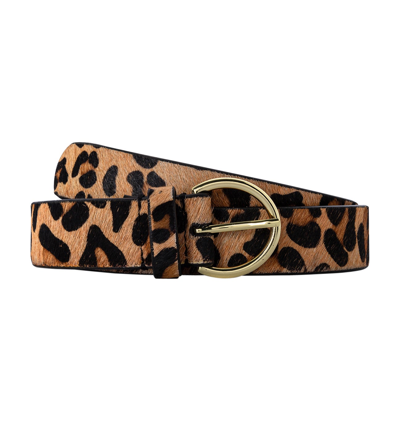 Ceinture en cuir motif léopard - Imprimé multicolore – Image 2