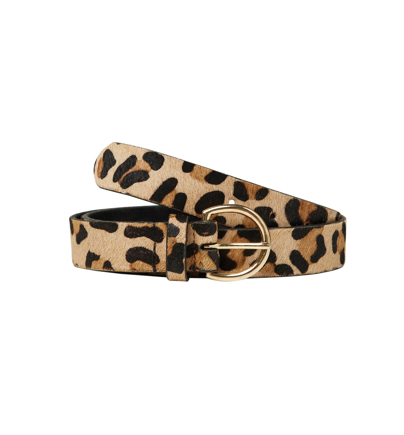 Ceinture en cuir motif léopard - Imprimé multicolore – Image 3