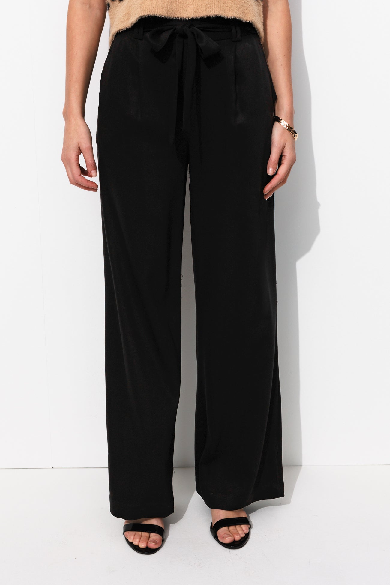 Pantalon large version longue - Noir – Image 2
