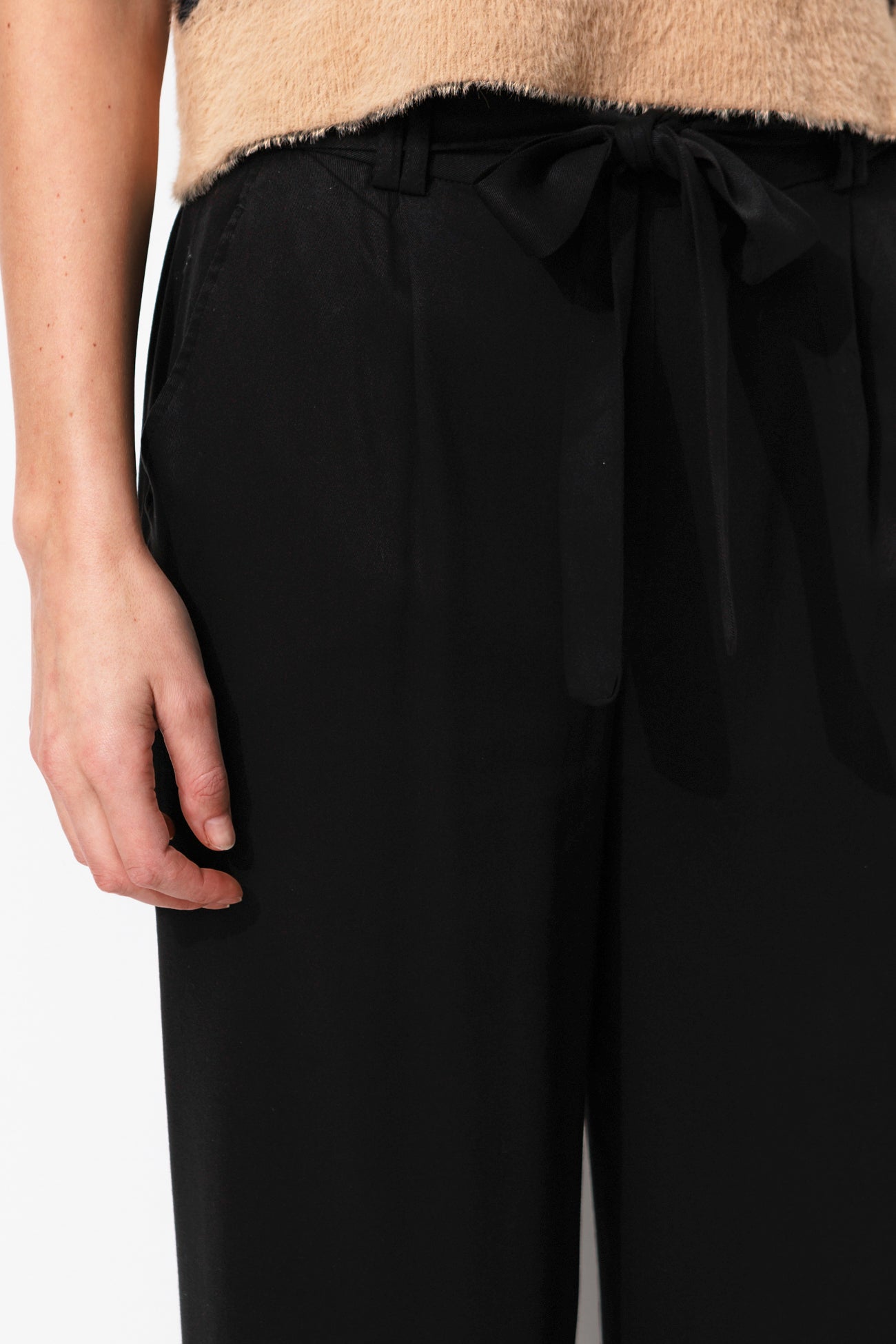 Pantalon large version longue - Noir – Image 4