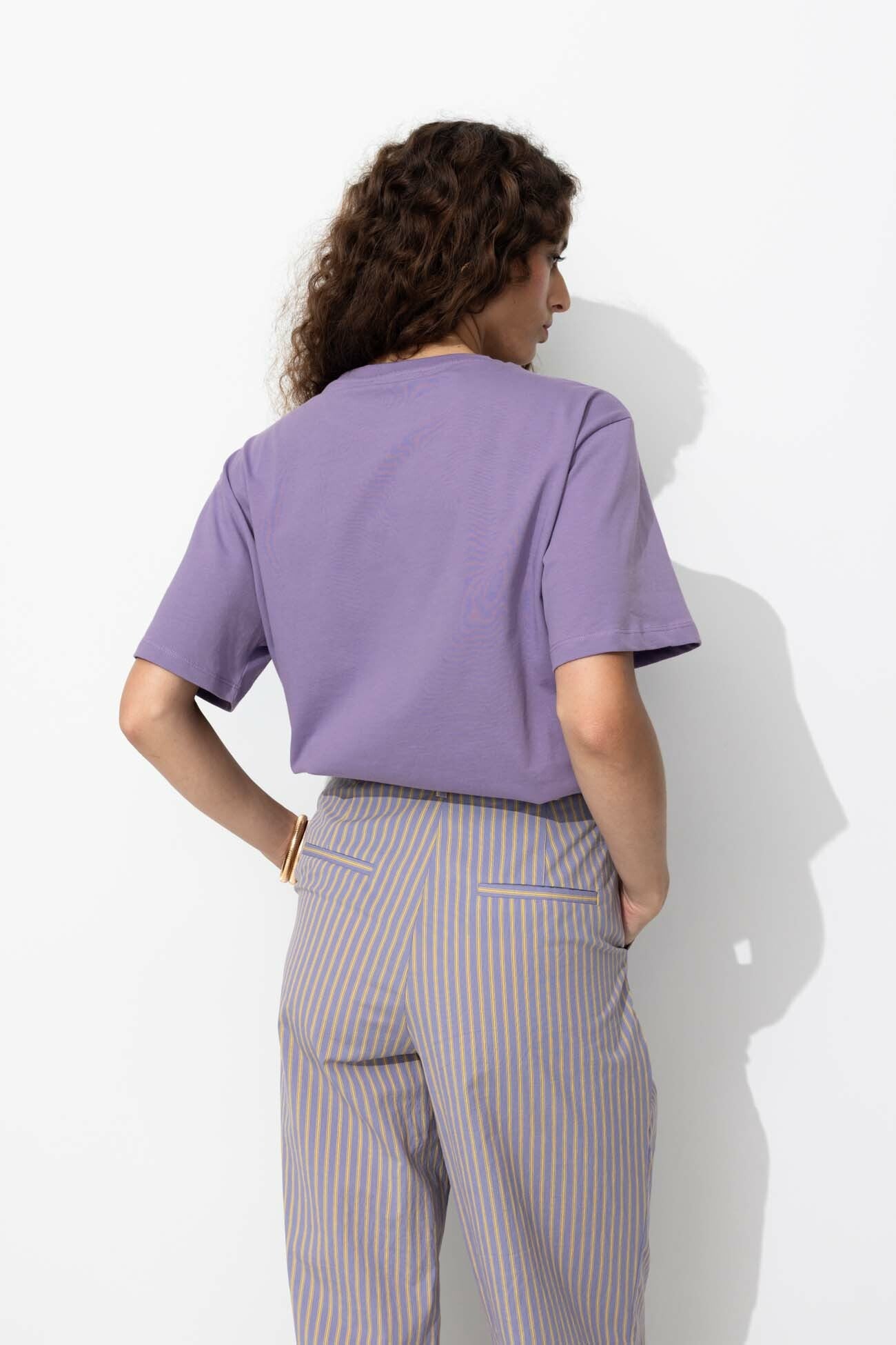 T-shirt coeur Femme - Violet – Image 3
