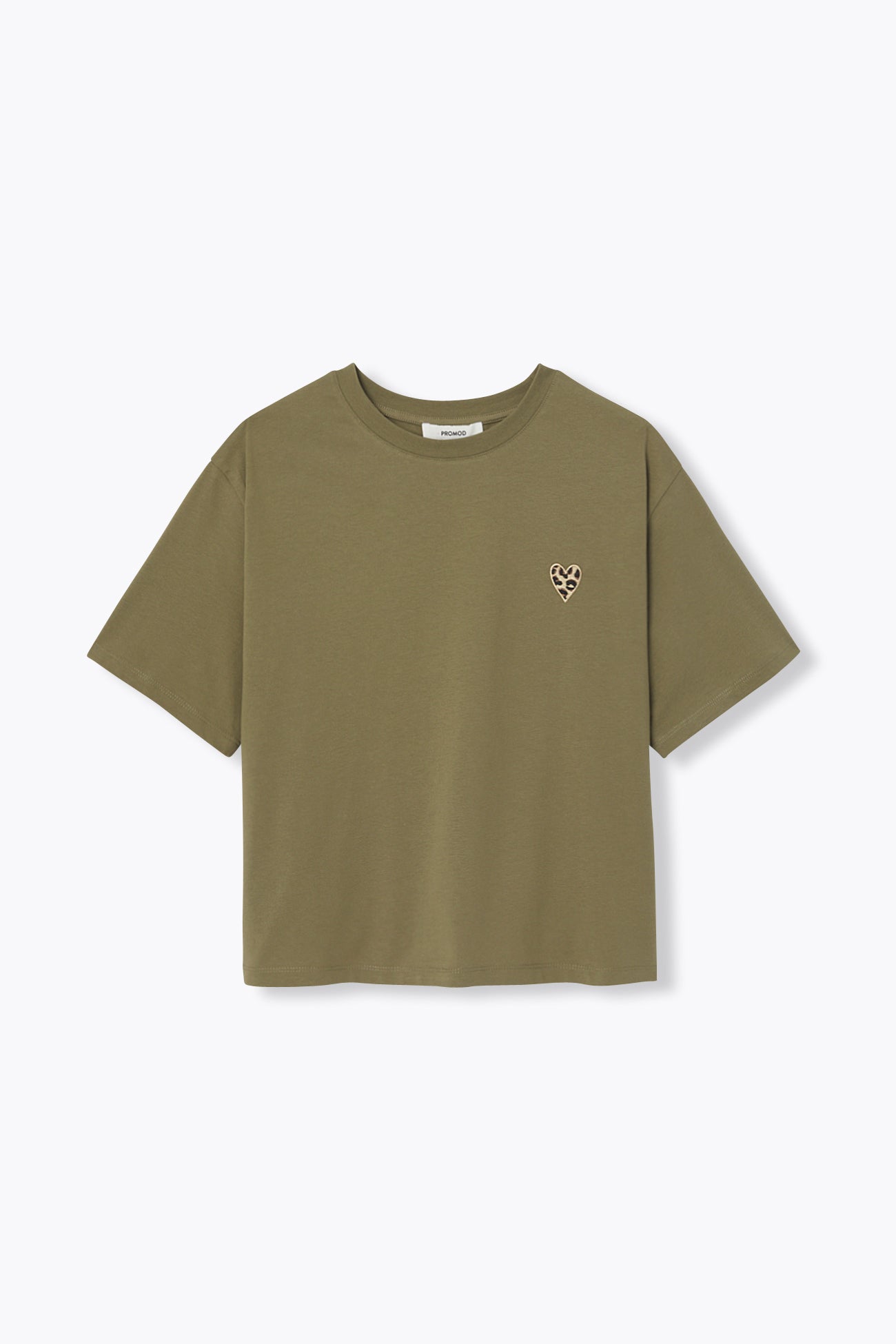 T-shirt coeur Femme – Kaki