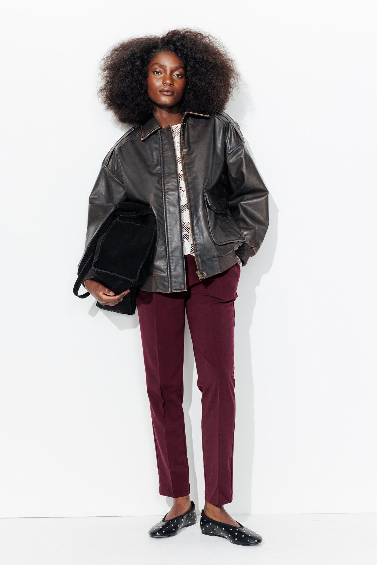 Pantalon jogpant Femme - Bordeaux – Image 2