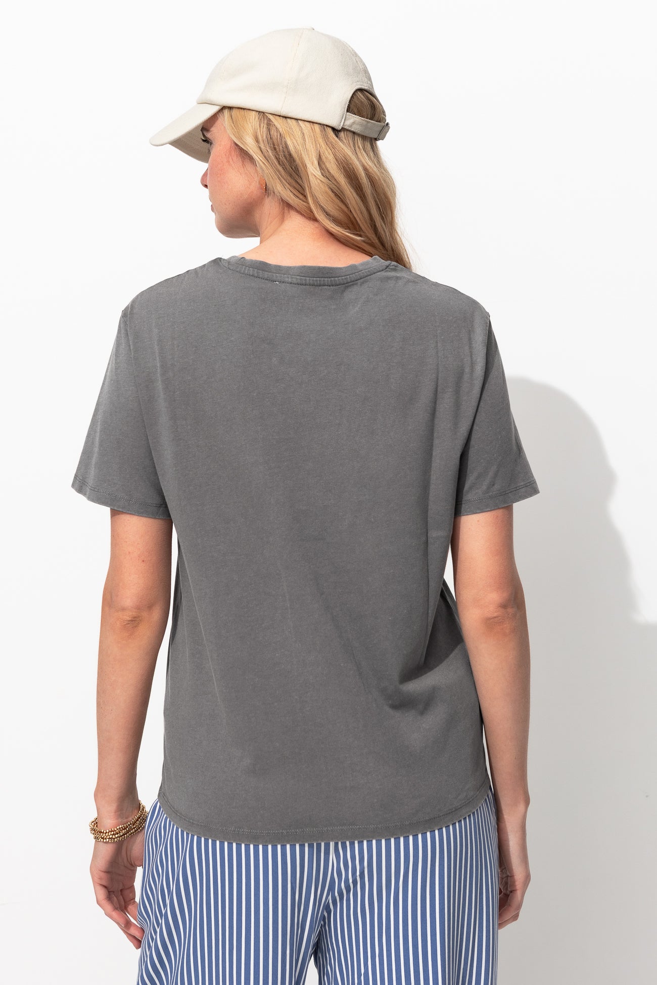 IMOGEN T-shirt coeur pailleté - Gris – Image 3