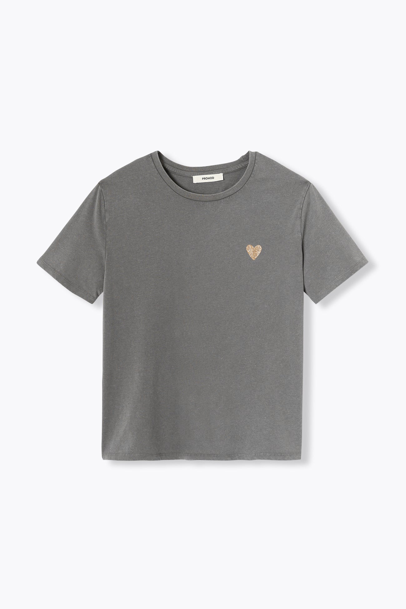 IMOGEN T-shirt coeur pailleté - Gris – Image 5